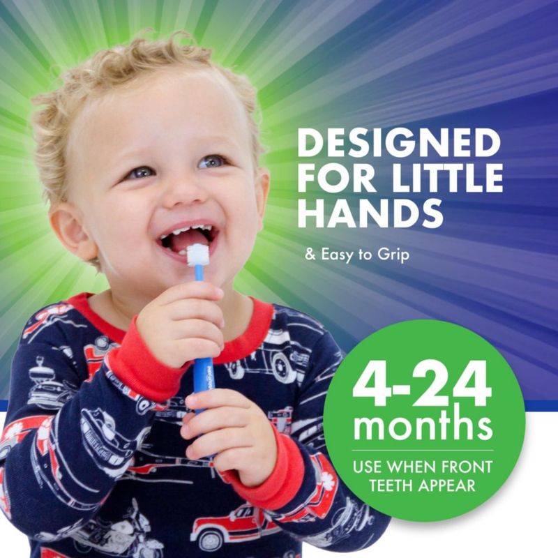 Cepillo de dientes para bebé Brilliant pack de 3 rosa 0-2 años