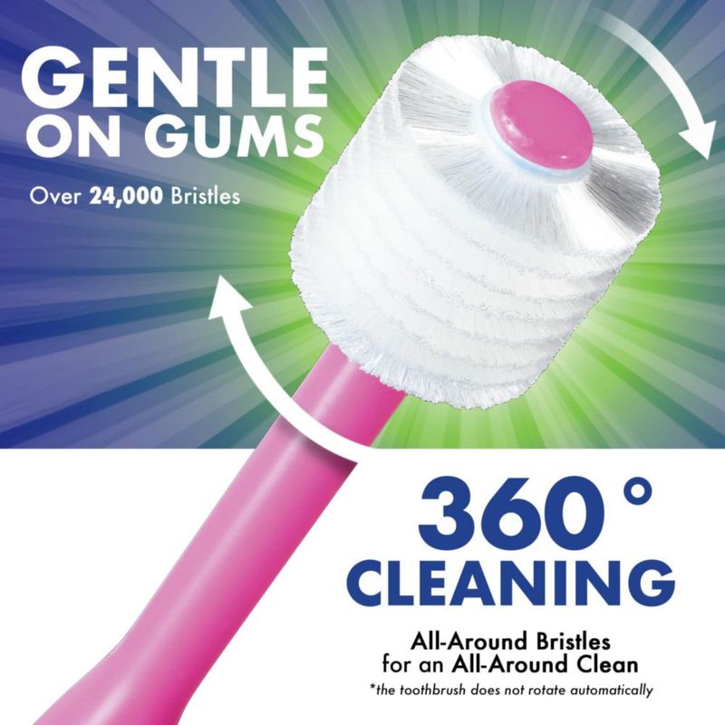 Cepillo de dientes para bebé Brilliant pack de 3 rosa 0-2 años
