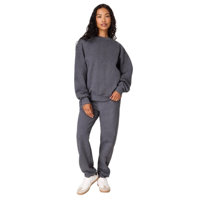 Sudadera Hanes 3XL Gris Carbón de Algodón