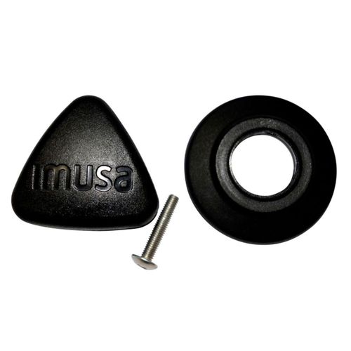 Juego de perillas Imusa triangular negro para calderos