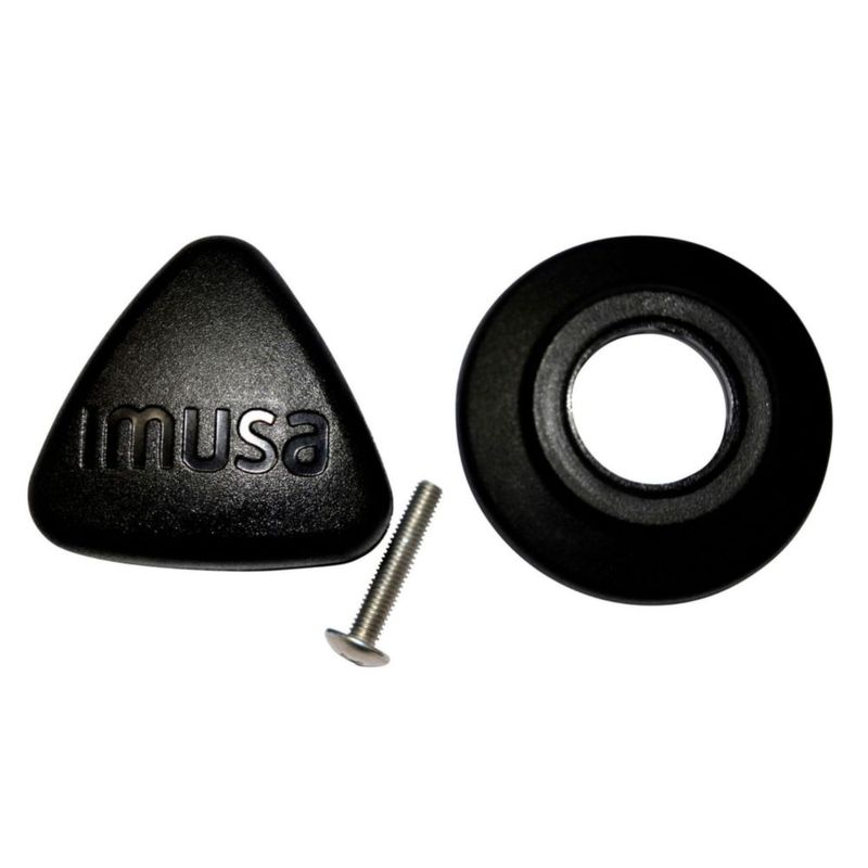 Juego de perillas Imusa triangular negro para calderos