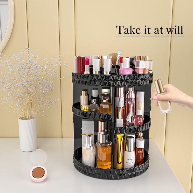 CADDY Famitree Organizador Giratorio de Maquillaje 26 × 26 × 28 cm