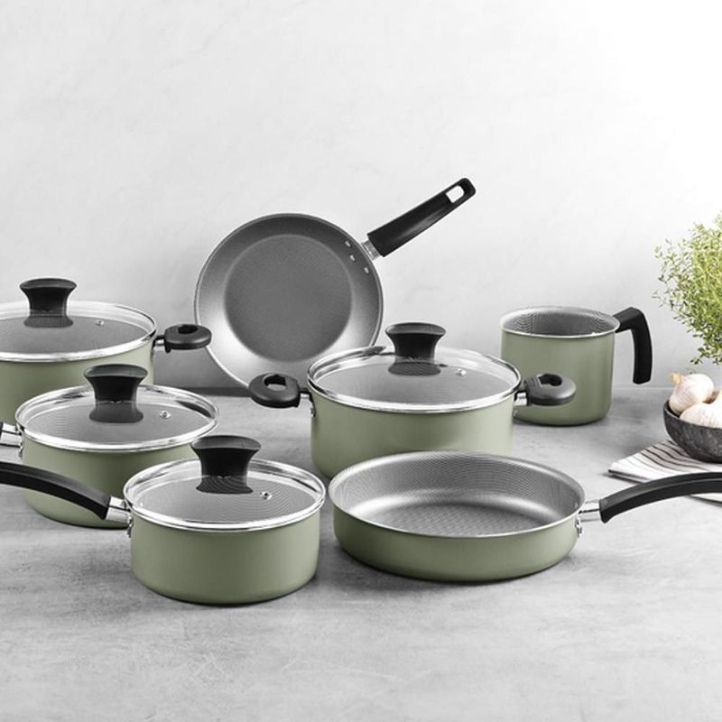Bateria cocina tramontina michigan 38 piezas ollas, cubiertos, tapas