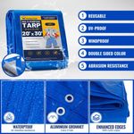 Lona SUNLITAP 6 x 9 m Azul 5 mil Impermeable