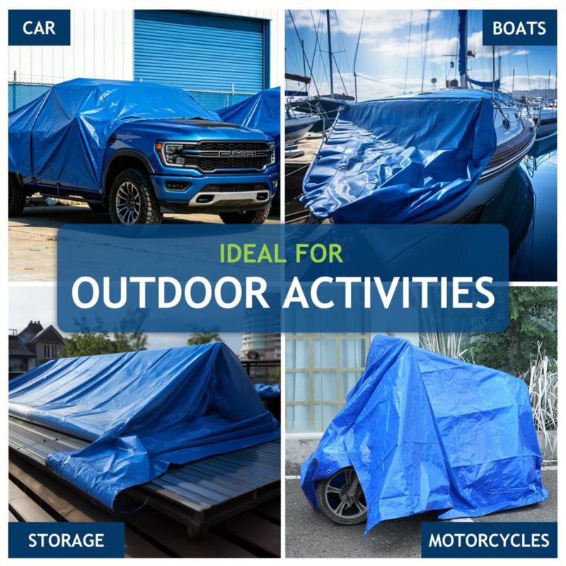 Lona SUNLITAP 6 x 9 m Azul 5 mil Impermeable