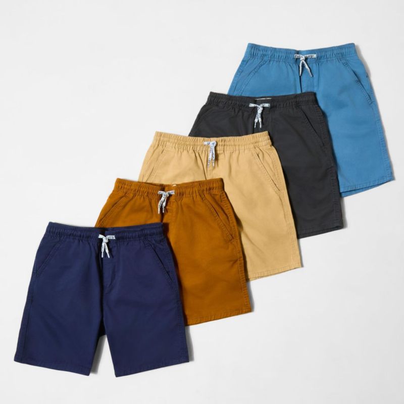 Pantalones cortos Levi's de sarga con cintura elástica y cordón