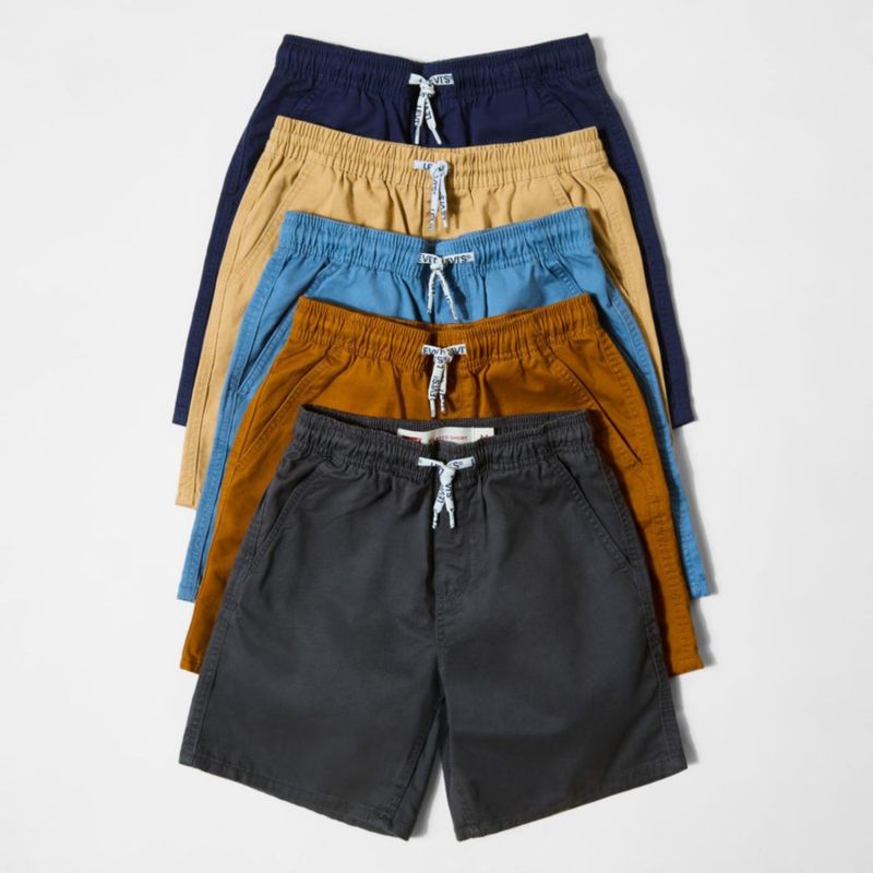 Pantalones cortos Levi's de sarga con cintura elástica y cordón