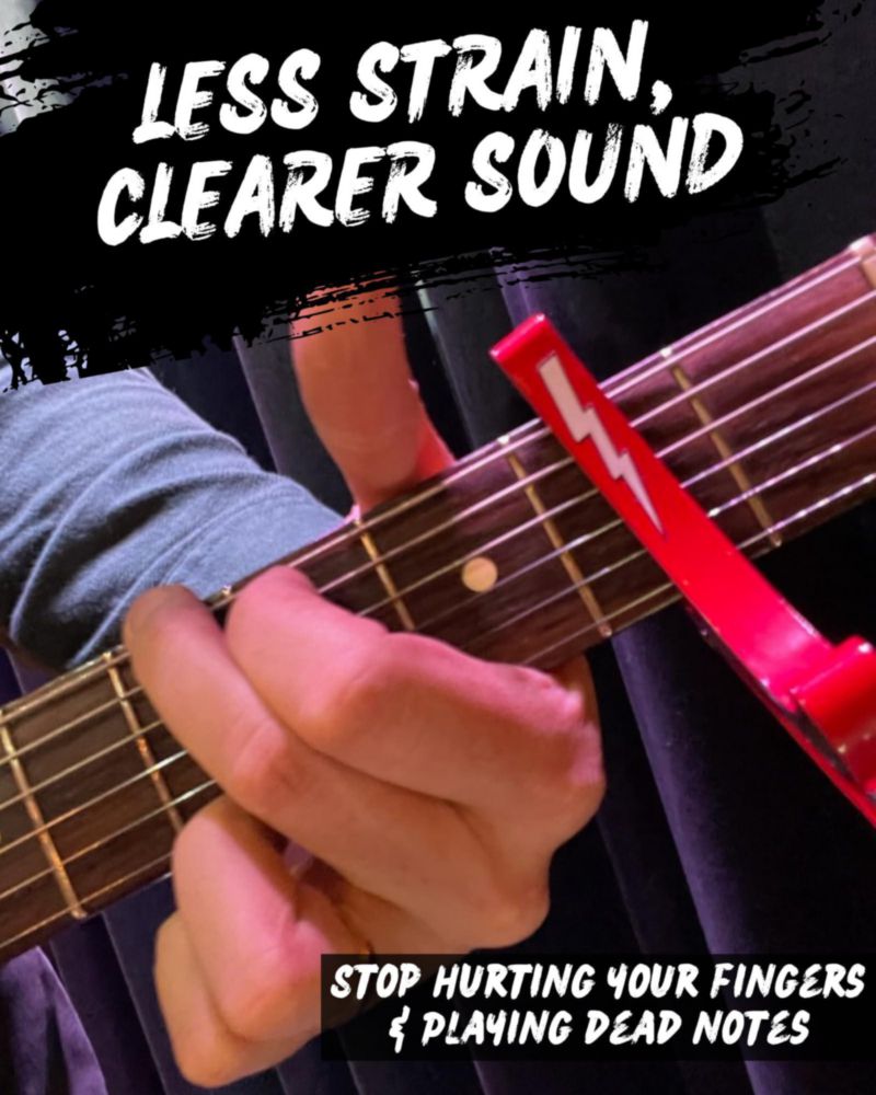 Capotraste Powered By Rock Blackbird para Guitarra Acústica y Eléctrica