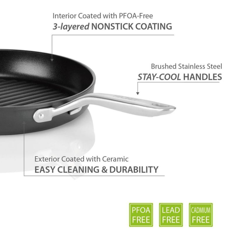 Plancha Grill TECHEF 30 cm Antiadherente sin PFOA – Corea