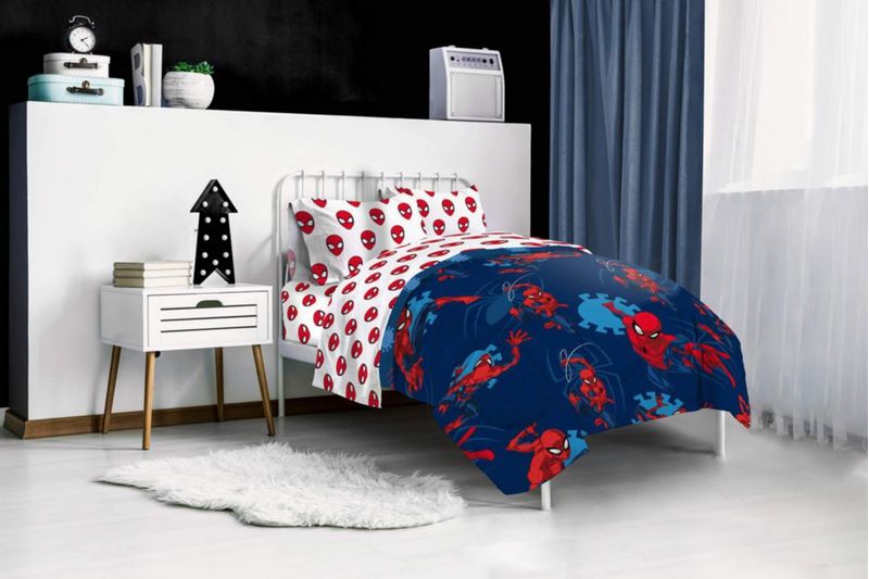 Juego de cama Jay Franco Full 5 piezas Spiderman azul