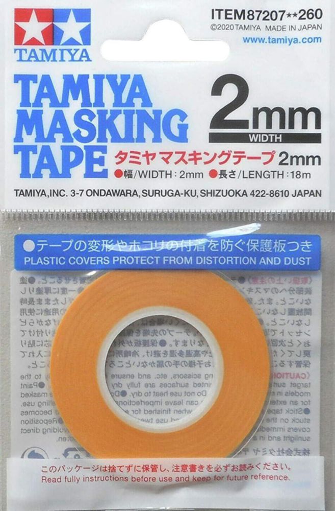Cinta de Enmascarar TAMIYA 2 mm/18 m para Modelismo