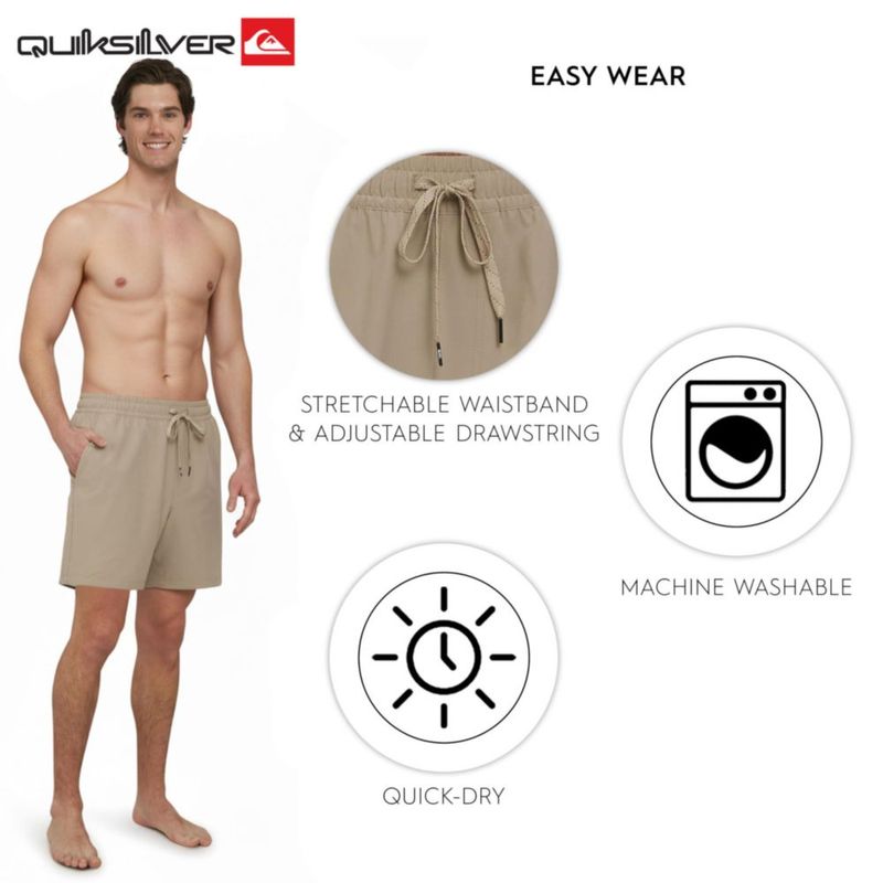 Shorts Quiksilver Corte Regular color topo talla grande