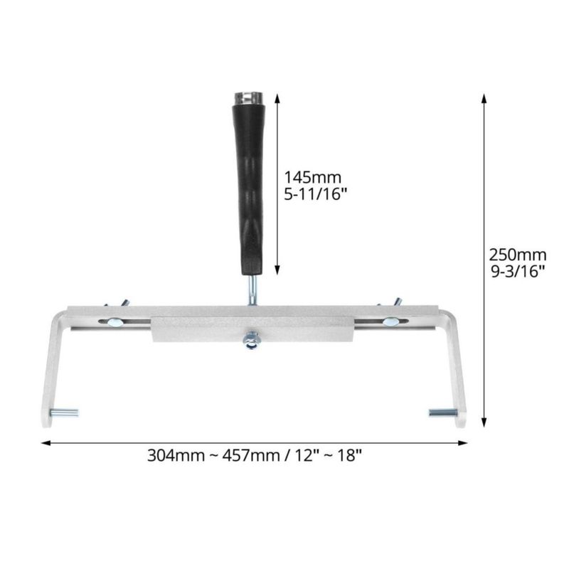 Soporte para Rodillo de Pintura QWORK 46‑61 cm Aluminio