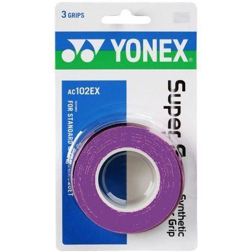 Sobregrip YONEX Super Grap 3 unidades Morado