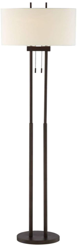 Lámpara de pie Franklin Iron Works 157 cm bronce cadena de tirón