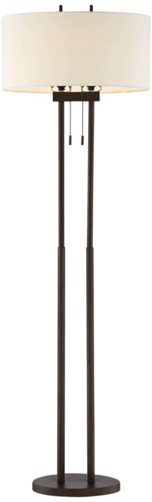 Lámpara de pie Franklin Iron Works 157 cm bronce cadena de tirón