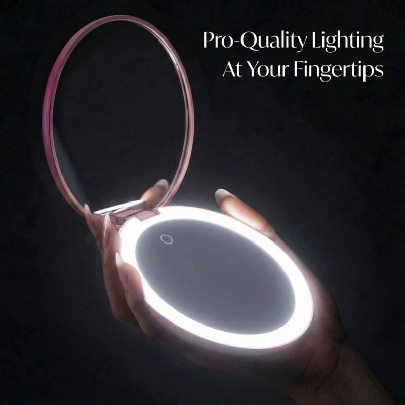 Espejo de Maquillaje Fancii 13 cm LED 10x/1x Recargable