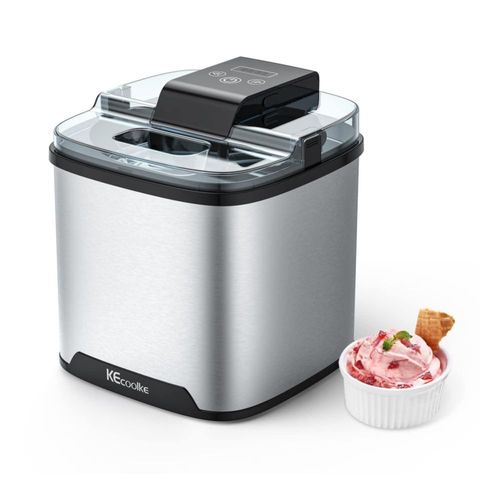 Máquina de Helado KECOOLKE de 2 cuartos eléctrica para encimera