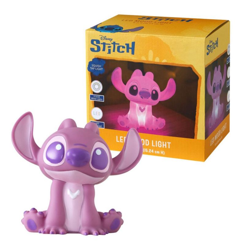 Lámpara LED nocturna Idea Nuova Stitch Angel de 15 cm