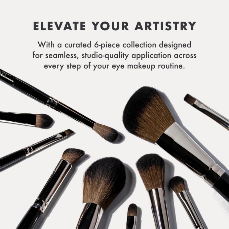 Set de brochas para ojos CINEMA SECRETS veganas de 6 piezas