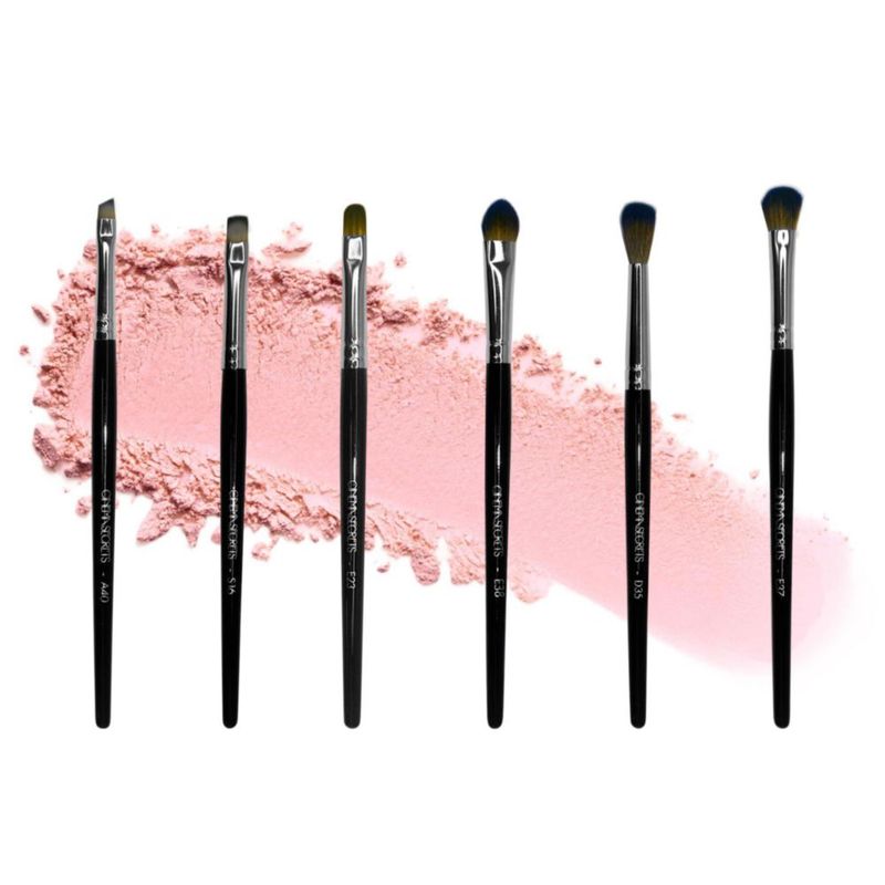 Set de brochas para ojos CINEMA SECRETS veganas de 6 piezas