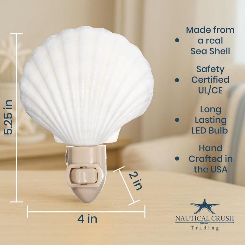 Luz nocturna náutica Crush Trading 13 cm blanco juego de 2