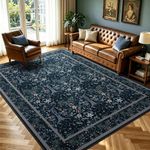Alfombra de Área Joydeco 137x178 cm Boho Floral Lavable