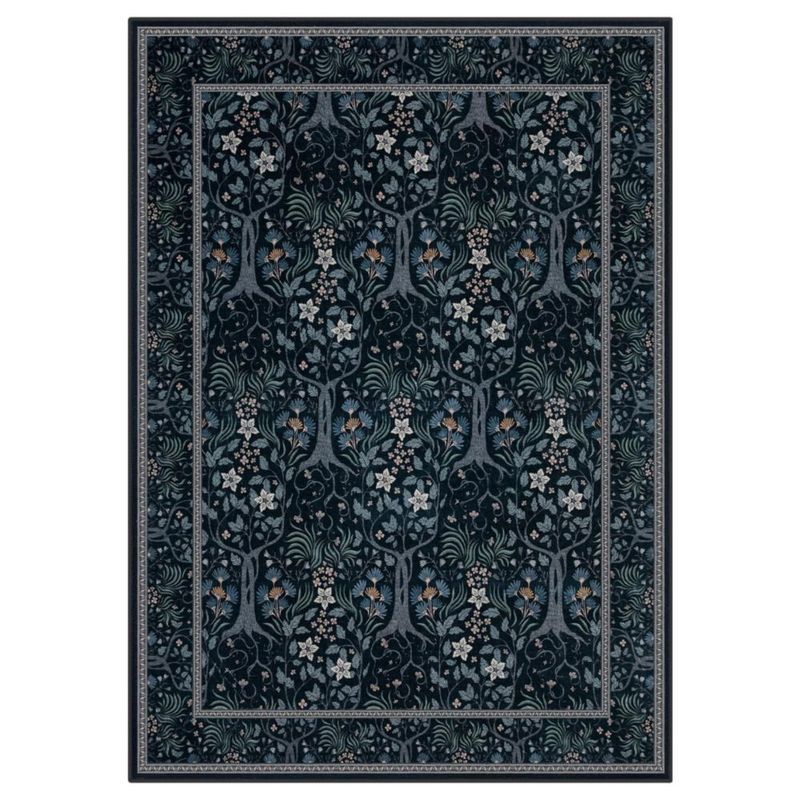 Alfombra de Área Joydeco 137x178 cm Boho Floral Lavable