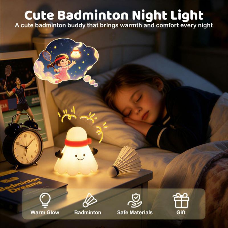 Luz nocturna Gemmac Badminton Baby con cordón