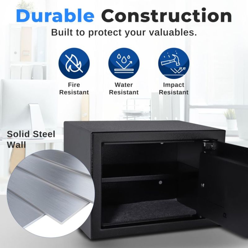 Cofre electrónico con huella dactilar SereneLife SAFE 98 × 138 × 98 cm