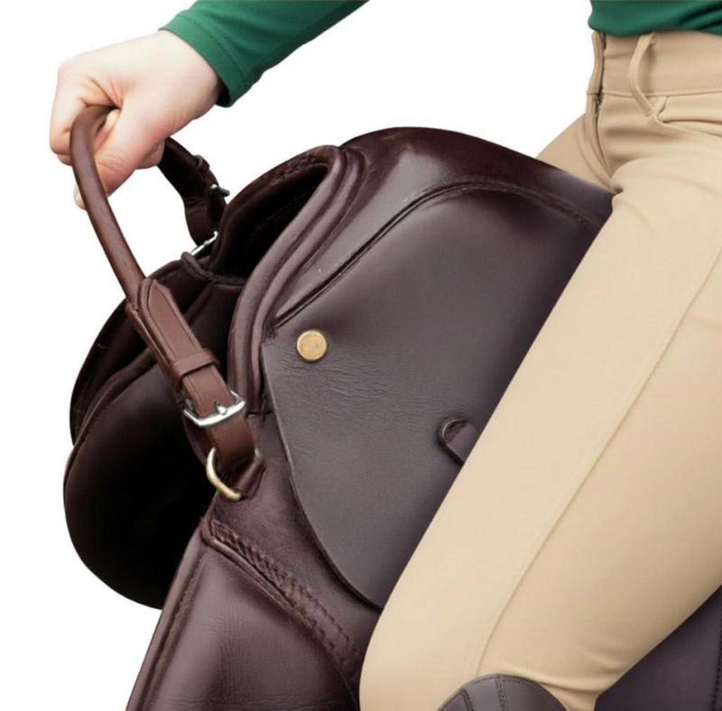 Correa de Agarre Hunters Saddlery 36 cm Cuero Marrón