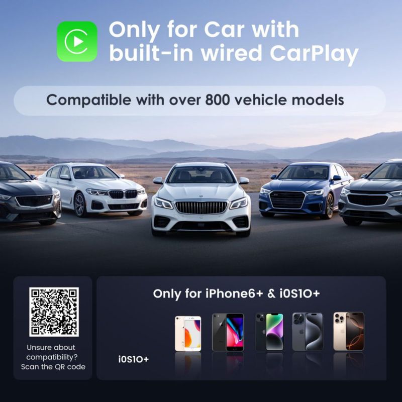 Adaptador CarPlay inalámbrico Lincisoonic Mini USB‑C negro