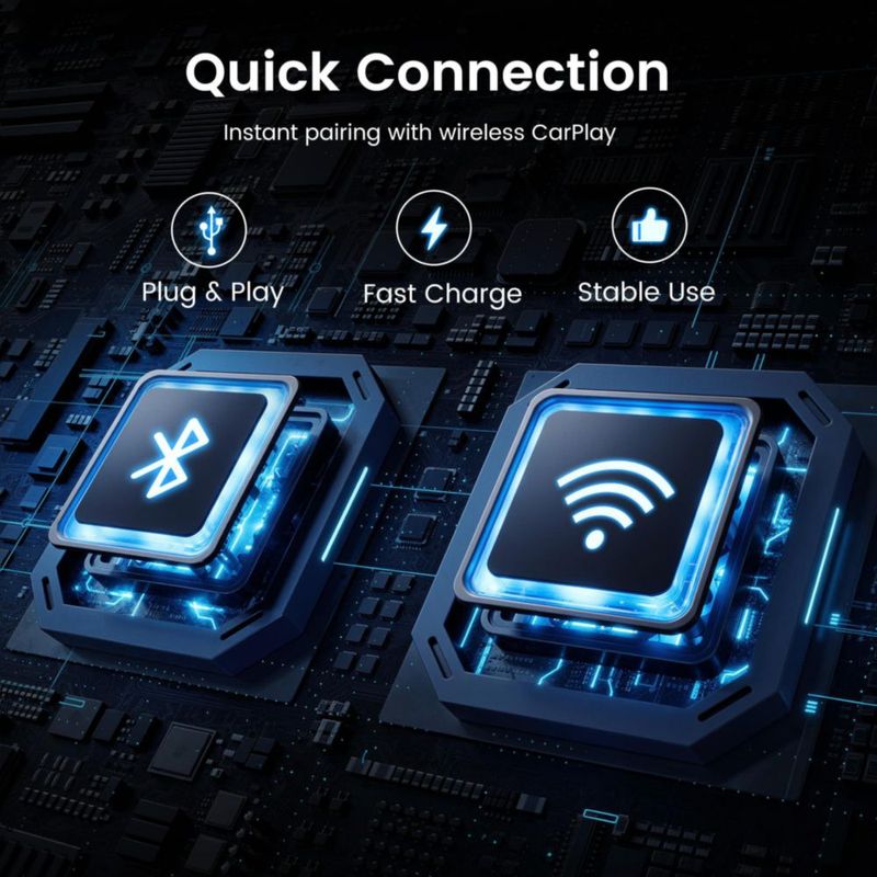 Adaptador CarPlay inalámbrico Lincisoonic Mini USB‑C negro