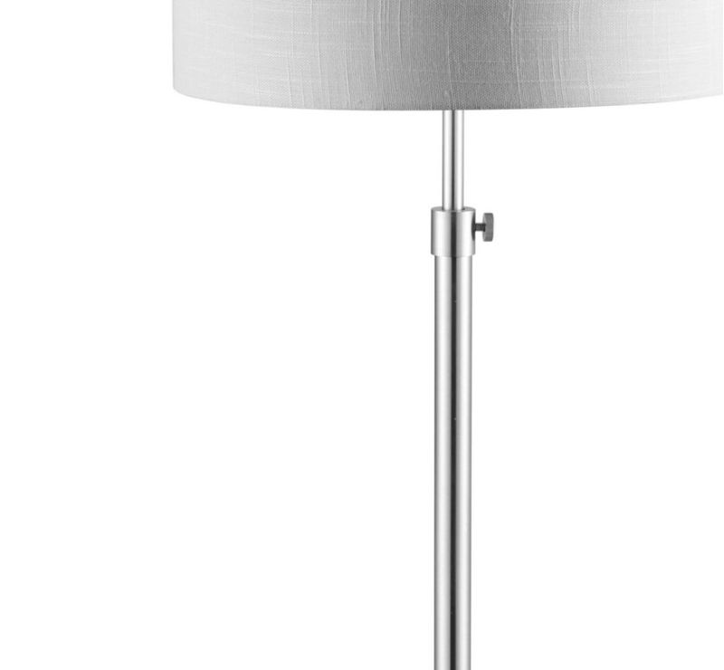 Lámpara de pie JONATHAN Y 168 cm ajustable cromo y mármol