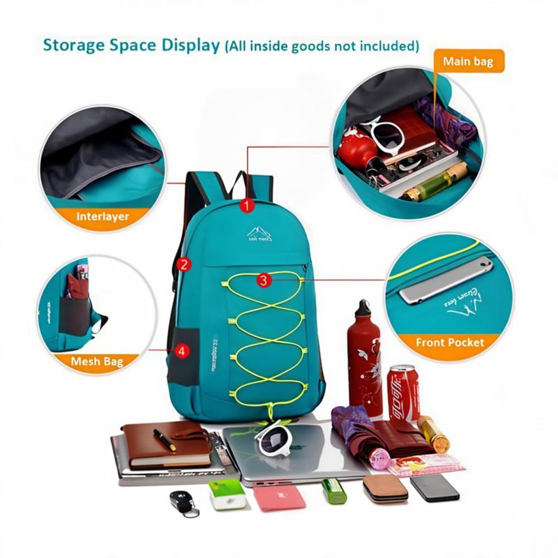Mochila CLEVER BEES 25L Plegable Resistente al Agua