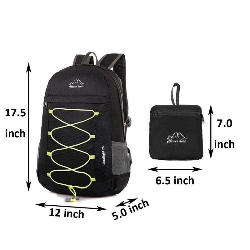 Mochila CLEVER BEES 25 L Negra Resistente al Agua