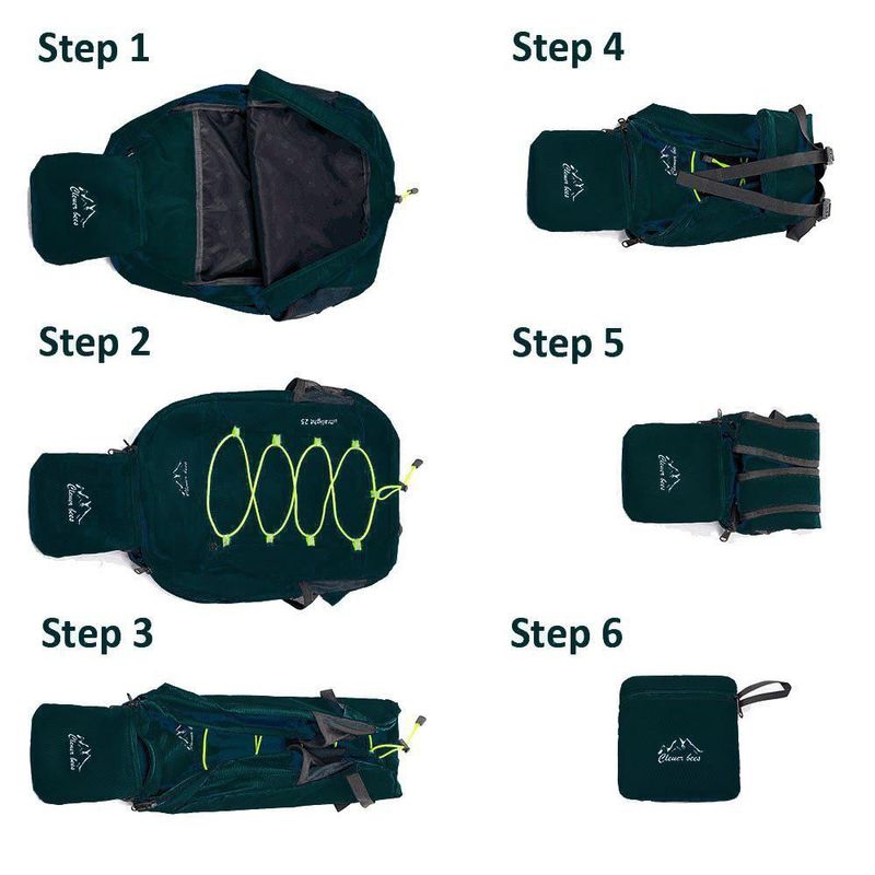 Mochila CLEVER BEES 25 L Negra Resistente al Agua