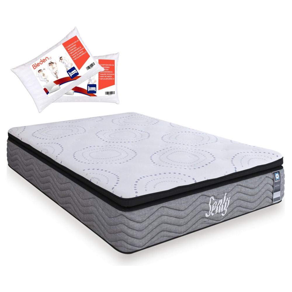 Colchón Sealy Ortopédico Revolution King Size + 2 almohadas Elektra