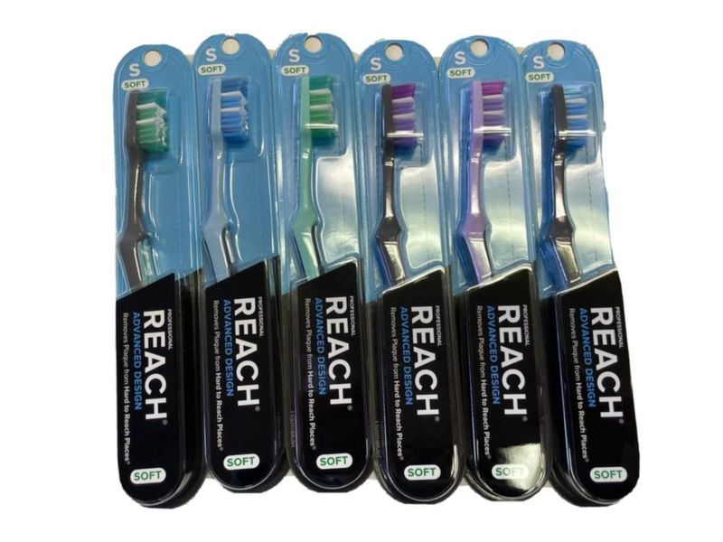 Cepillo de dientes REACH Soft - Pack de 2 unidades (3 paquetes)