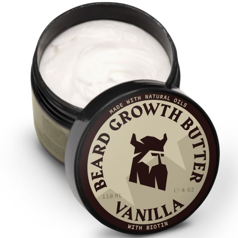 Manteca para Barba Striking Viking 110 ml Vainilla con Biotina