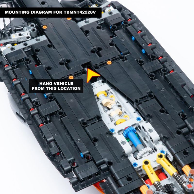 Soporte de pared Technically Built para el coche Lego Technic McLaren 42228