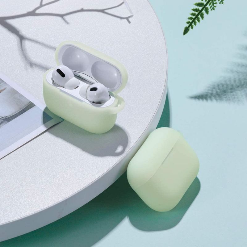 Funda Lerobo Nightglow Green para AirPods Pro con Mosquetón