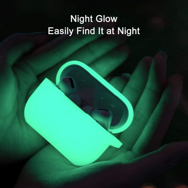 Funda Lerobo Nightglow Green para AirPods Pro con Mosquetón