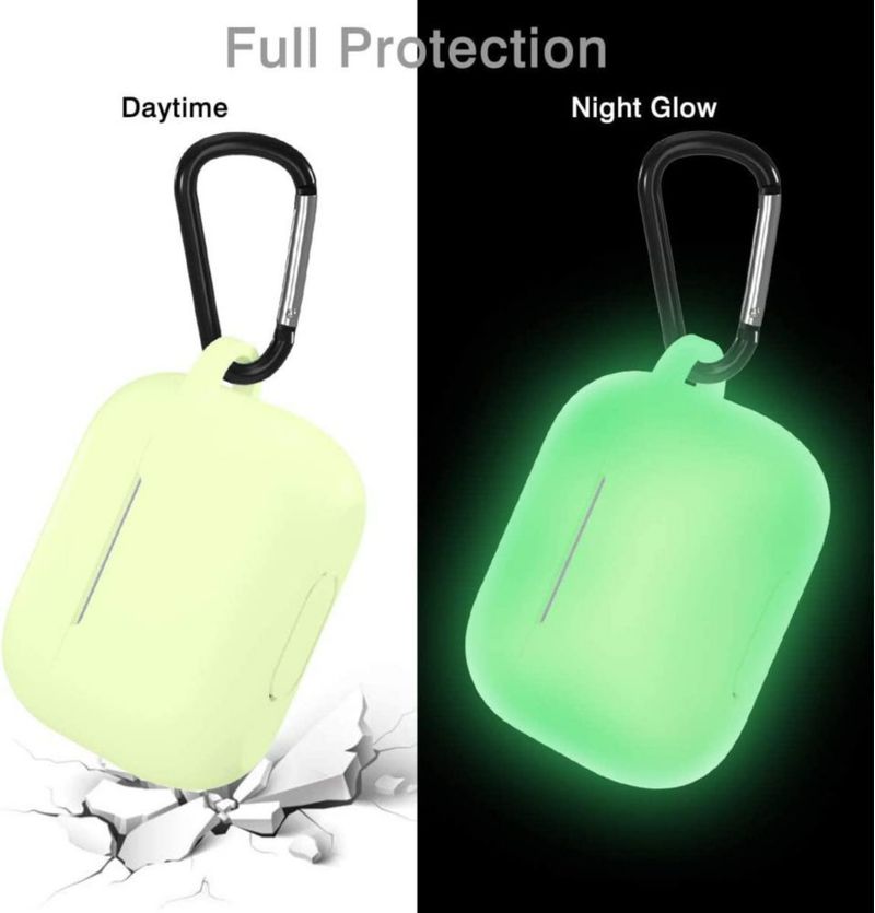 Funda Lerobo Nightglow Green para AirPods Pro con Mosquetón