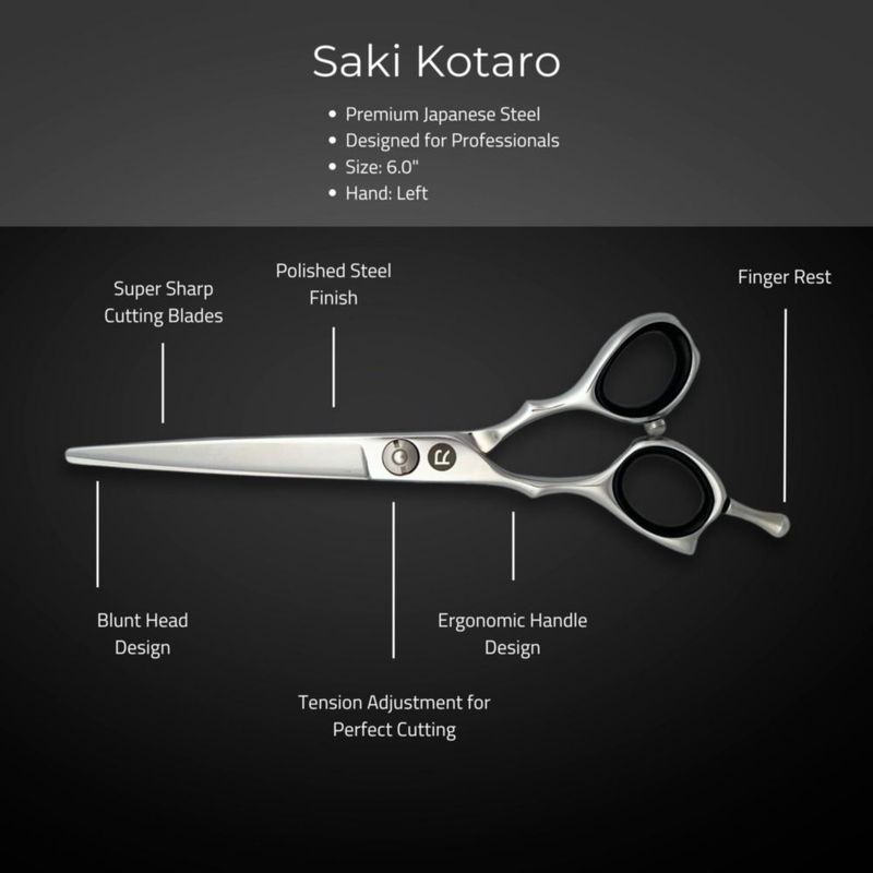 Tijeras Saki Shears 15 cm Acero 440C - Set de Peluquería