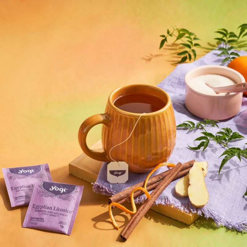 Té Yogi Regaliz Egipcio Orgánico Sin Cafeína 16 Bolsitas