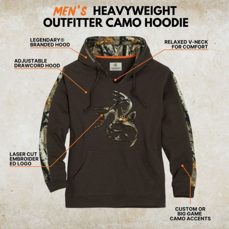 Sudadera con capucha Legendario Whitetails de camuflaje
