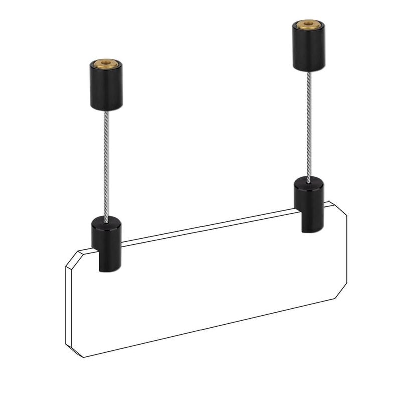 Colgador de Cuadros TUBYIC 150 cm Cuerda de Alambre de Aluminio