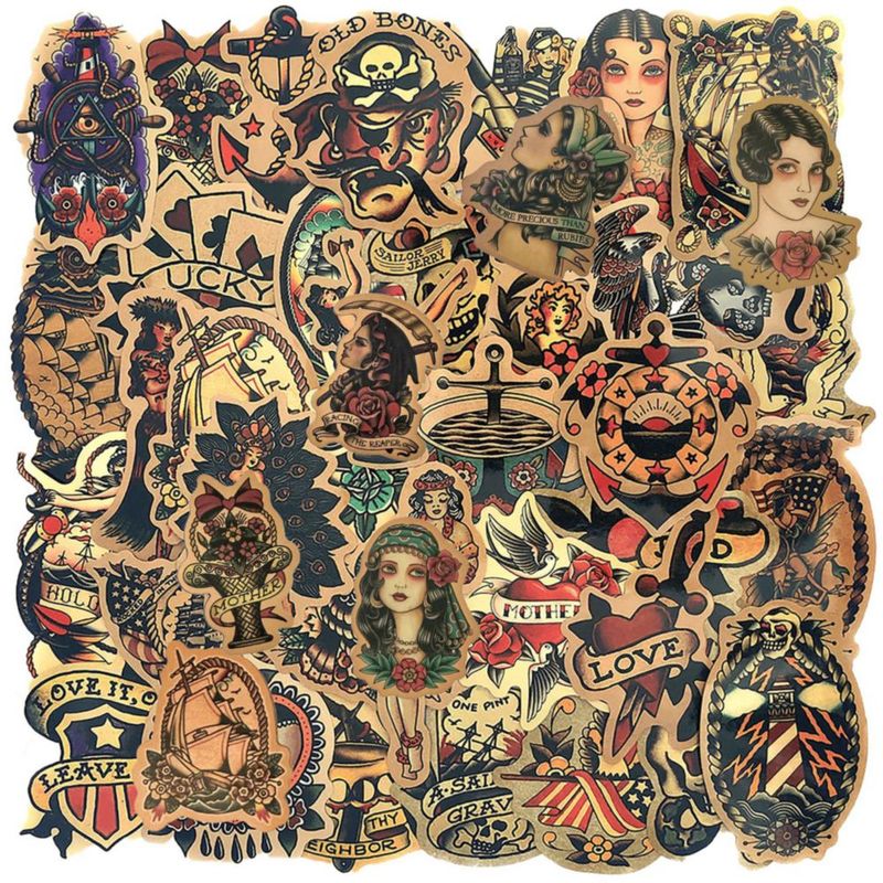 Paquete de 100 pegatinas impermeables de vinilo SaSpoloi