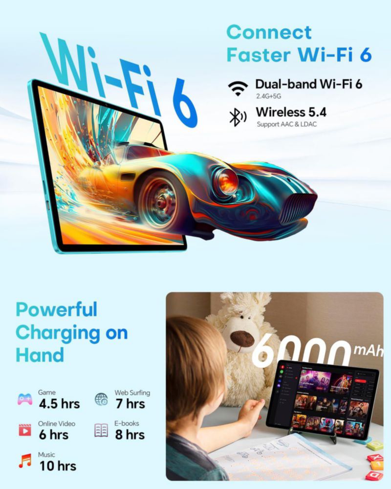 Tablet TECLAST 10.1" Android 2 en 1 + Paquete